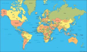 日本世界地图谷歌新世界地图是一个可点球地图世界国家